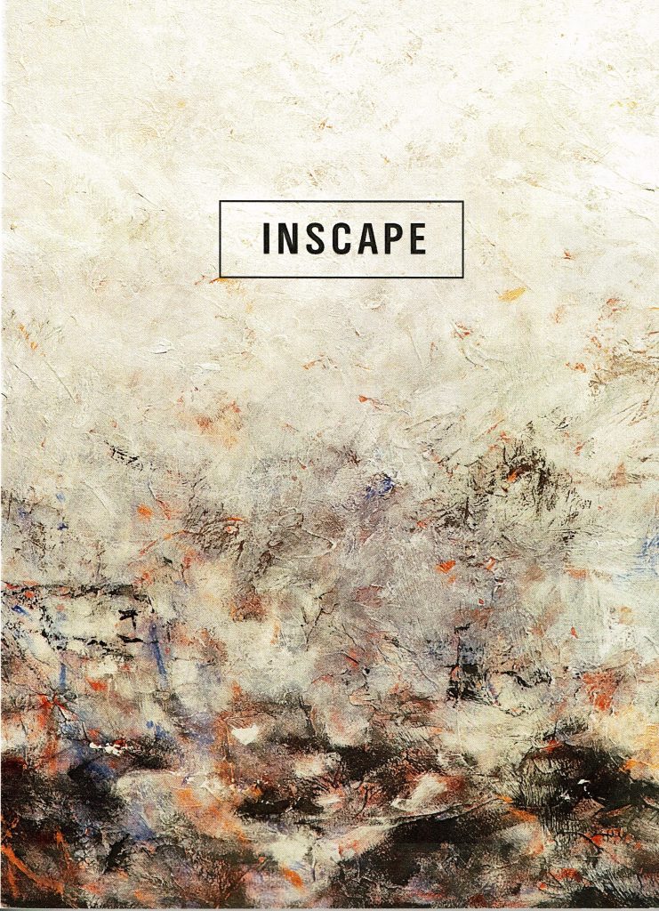 an image of a painting of a landscape with a white sign