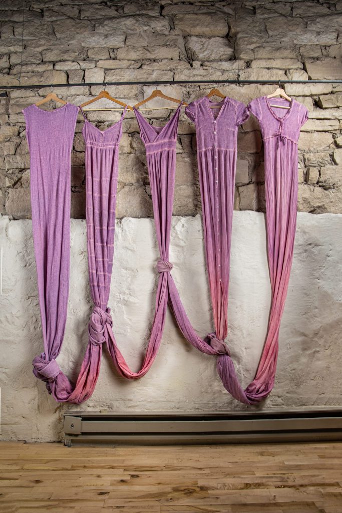 drapes hanging over a bare wall