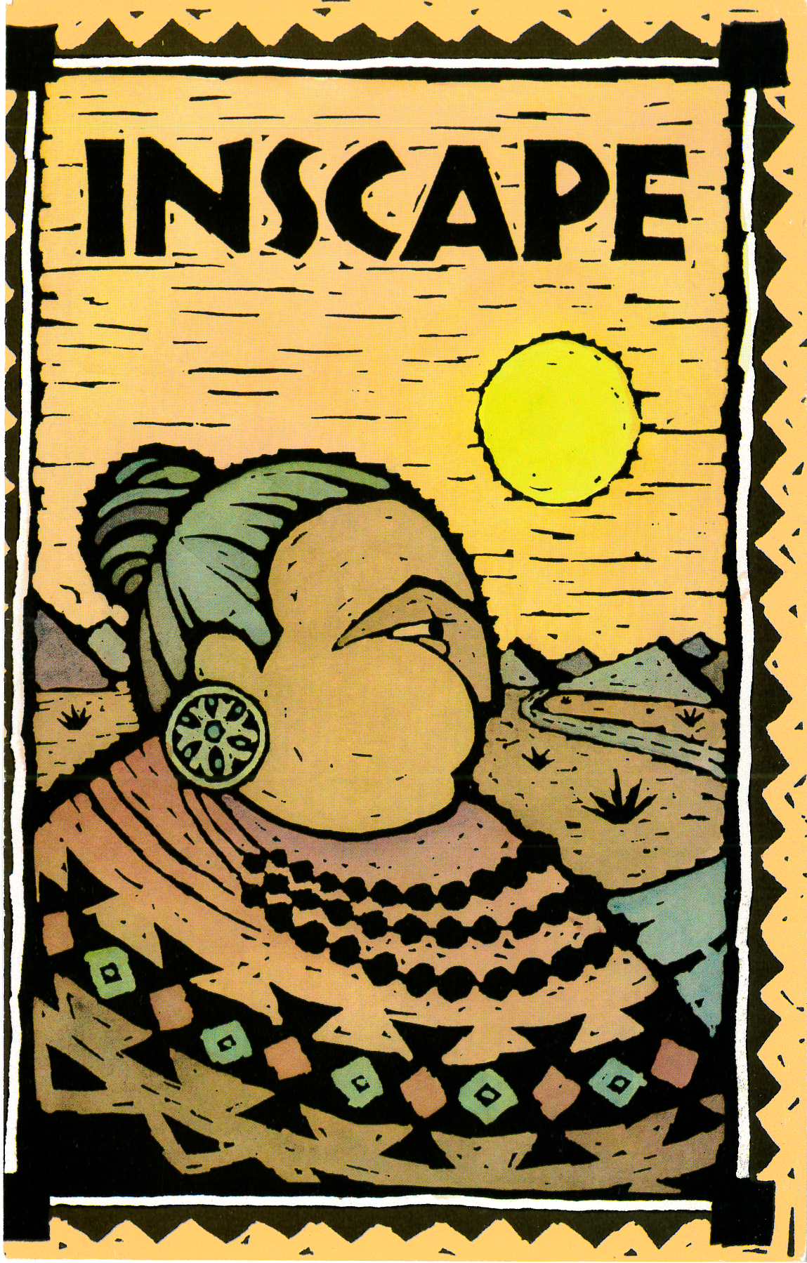 an image of a poster with a woman in a native dress