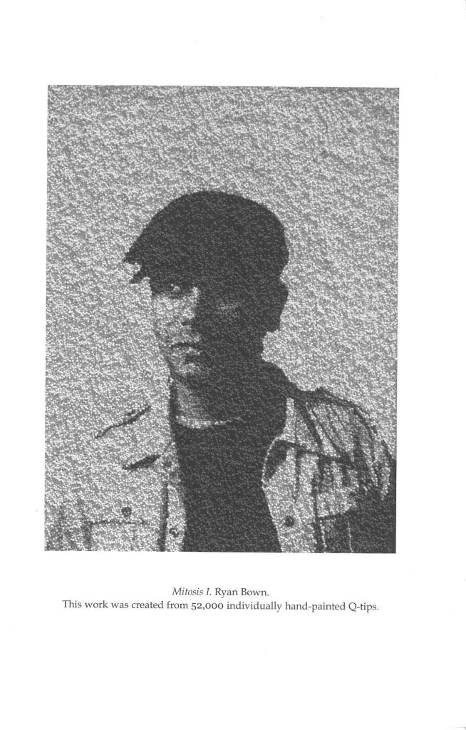 a paper photo of a man with a cap