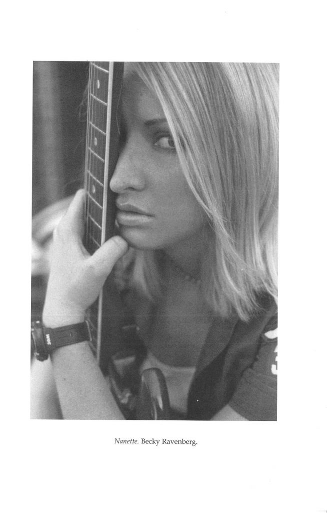 A girl with a guitar