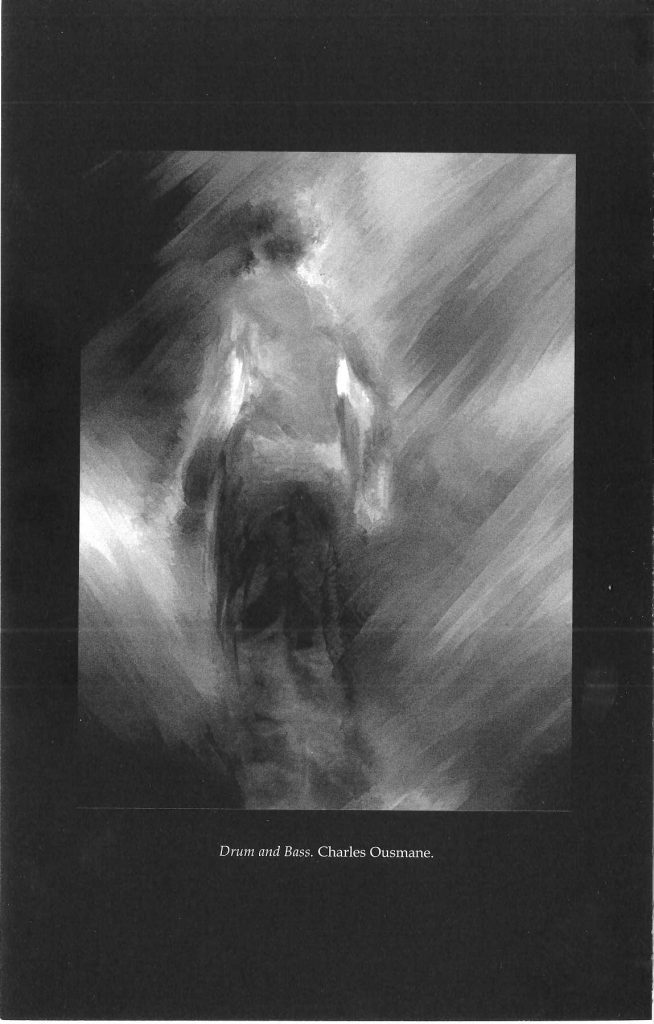 A blurry image of a person