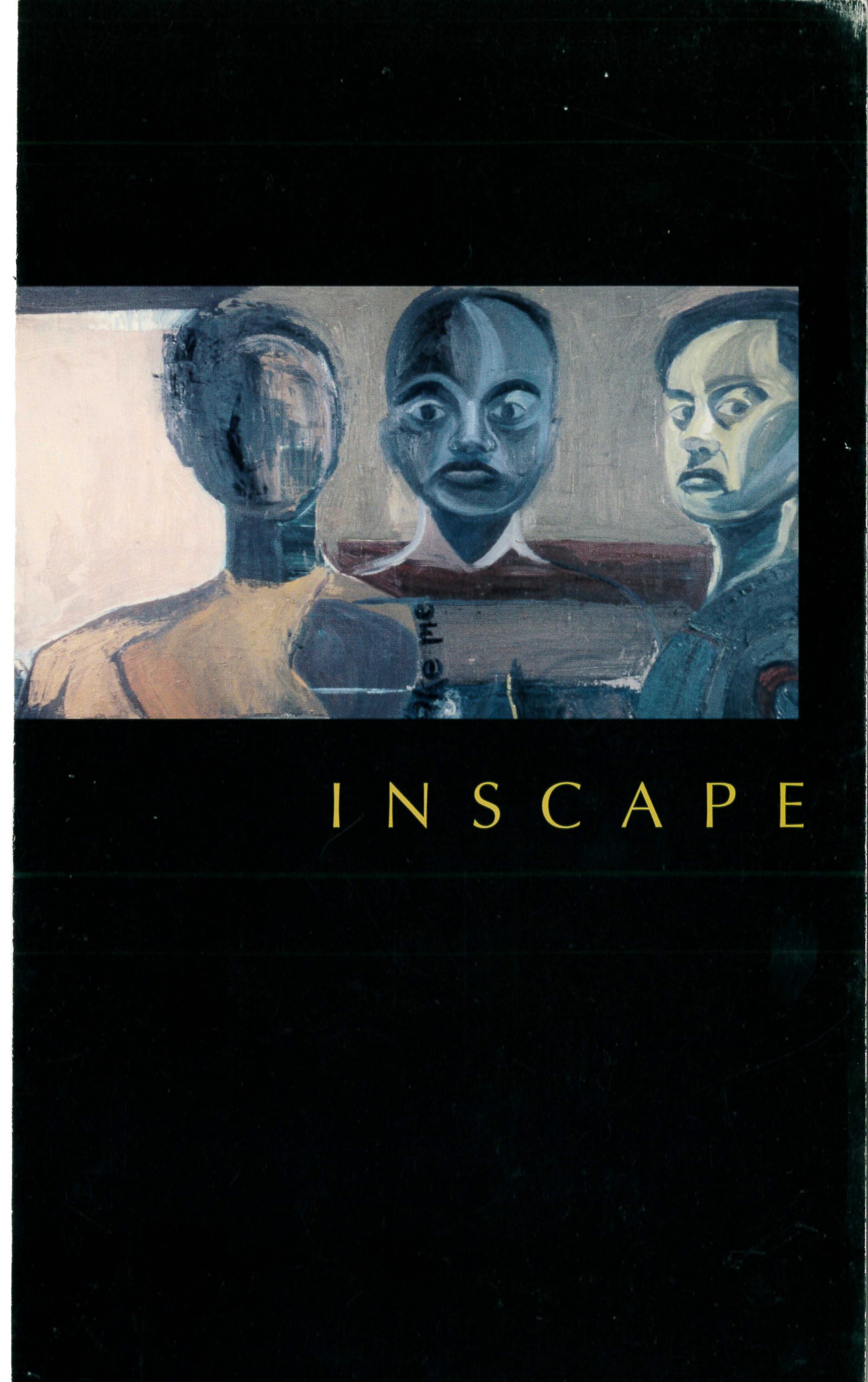 an image of a painting of three men with a man holding a gun